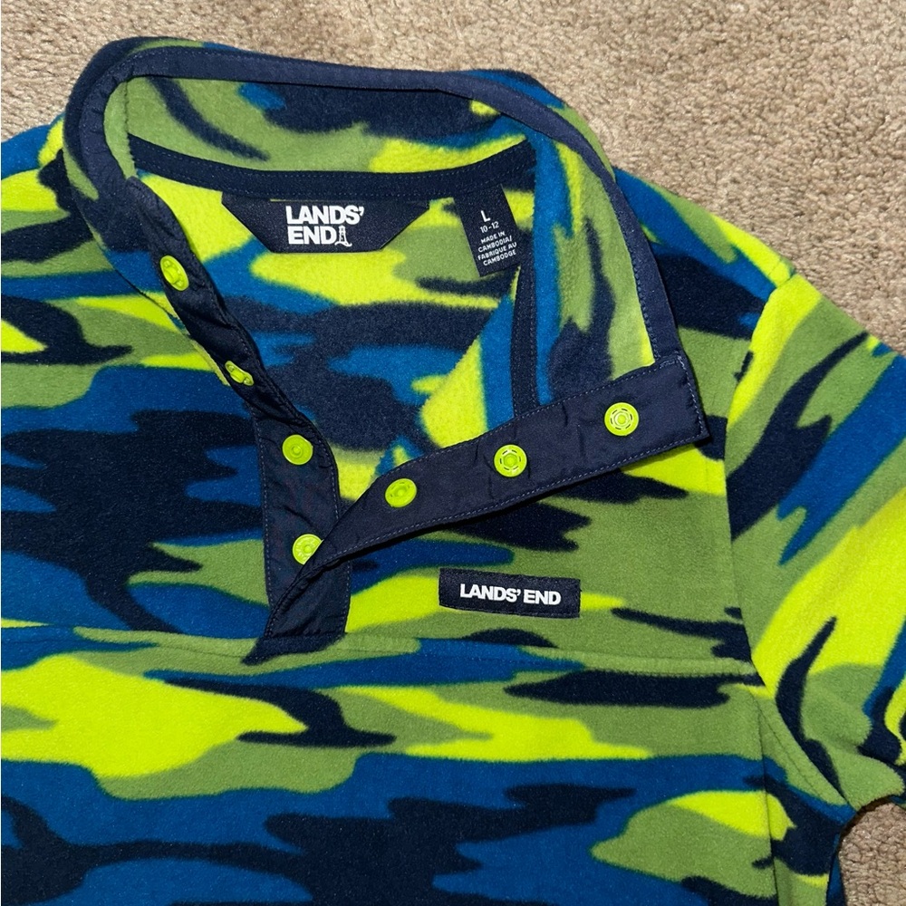Two Lands End Fleece Sweaters - Picture 2 of 7